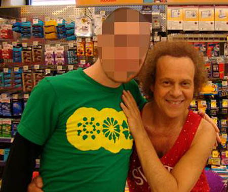 uncle grave face and richard simmons