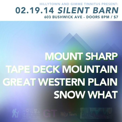 Alt Flyer for Feb 19th show at Silent BArn