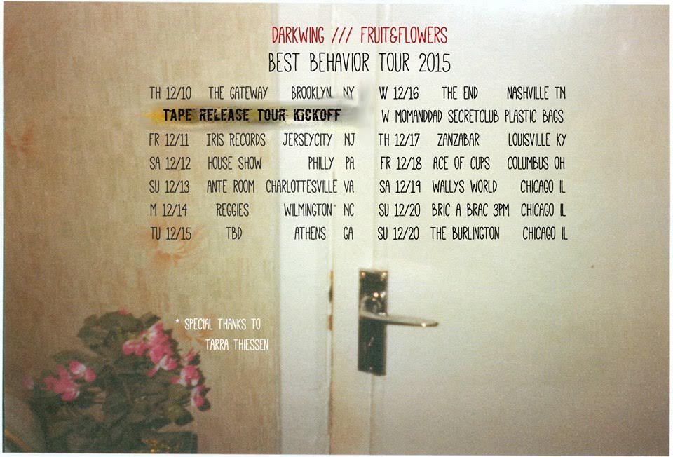 fruit and flowers tour dates
