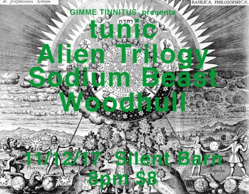 show :: 11/12/17 @ Silent Barn > tunic ~ Alien Trilogy ~ Sodium Beast ~ Woodhull