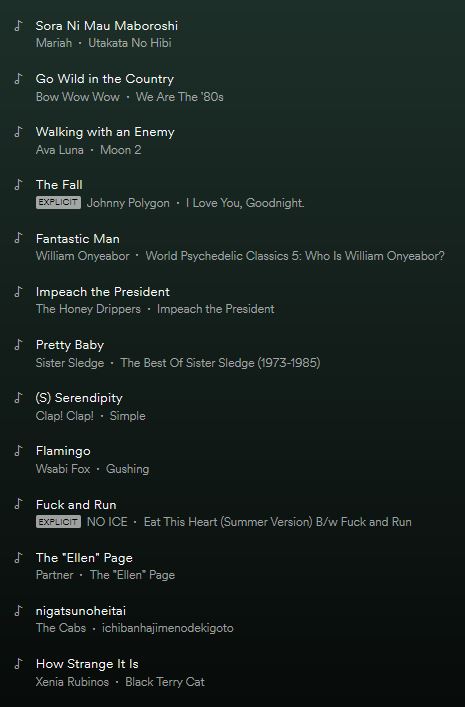 The Regrets Playlist